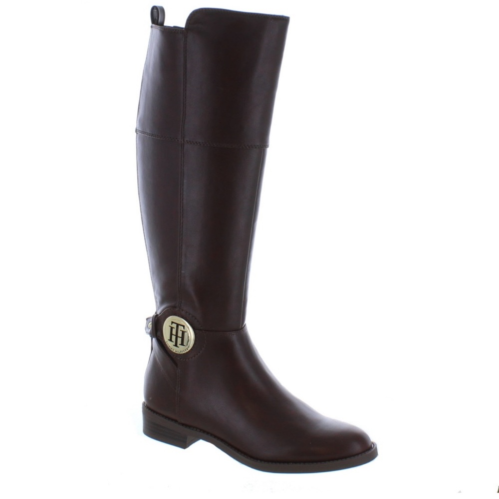 Tommy Hilfiger Dark Brown Over the Knee Boots